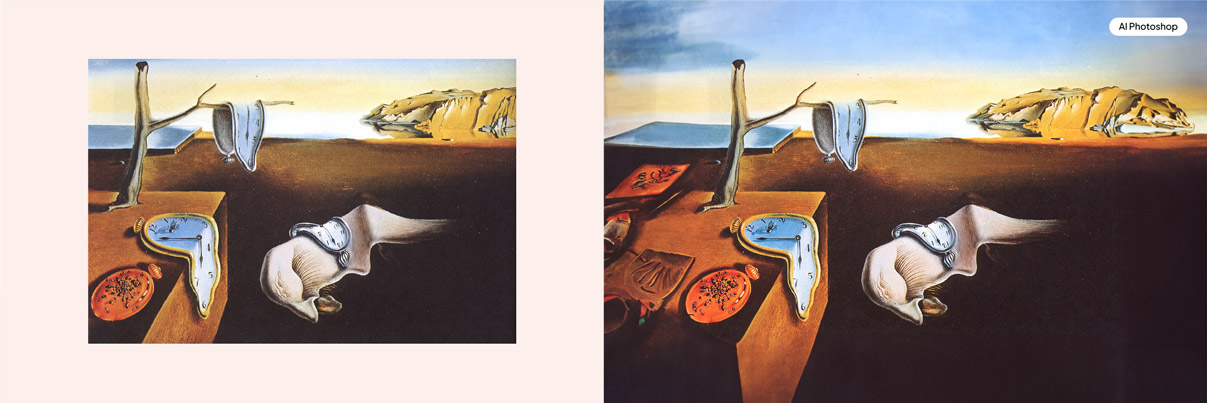 Quado - A Persistência da Memória, de Salvador Dali  
Paint - The Persistence of Memory of Salvador Dali 